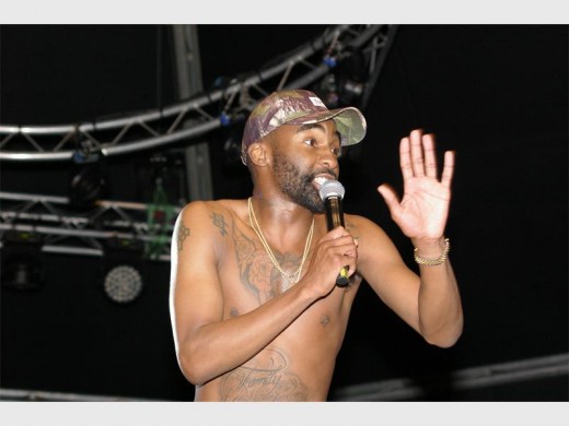 Ricki Rick, a popular rapper impressed the crowd with his super sped-up poetic skills at this year's annual GoWest! concert in Coronation Park. Photo: Raymond Moeng.