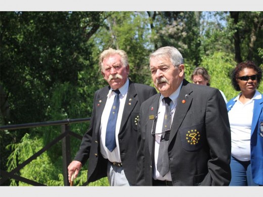 Memorable Order of the Tin Hats (Moths) marching over the newly opened bridge in Muldersdrift.
