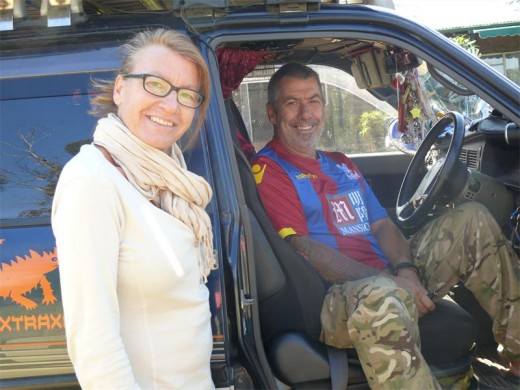 On the road again – Heike and Kevin will be touring through South Africa for the next three months.