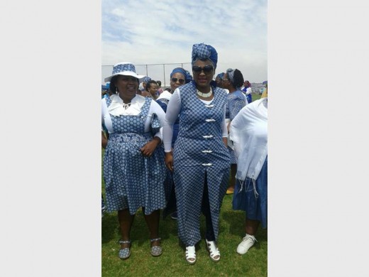 West Rand Cluster Police represented the seTswana culture during the annual Heritage Day celebrations by wearing blue Seshweshwe clothing on the day of the event. Photo: Supplied