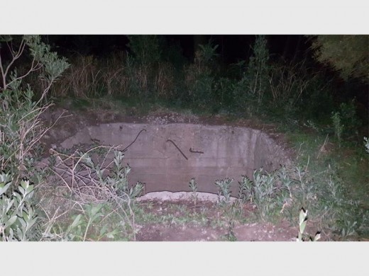 The mine shaft is located within the mine property and the man who fell down it was trespassing.  Photo: Krugersdorp Police