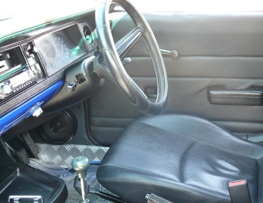 The inside of the Cortina.