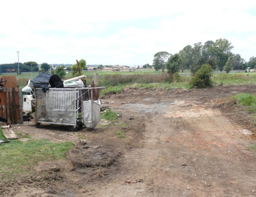 The municipality only cleaned around John and did not remove any of this belongings.