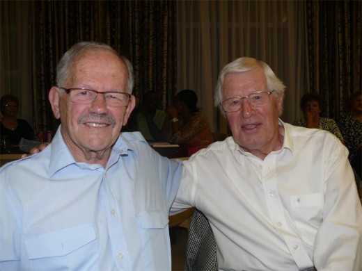 Dave Jankelowitz and Heinz Franke both former presidents of the club.