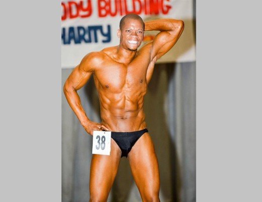 Siphiwe Mazibbuko walked away with the title of winner of the Bantamweight division in the Mr West Rand Bodybuilding competition. Photo: Soulby Jackson