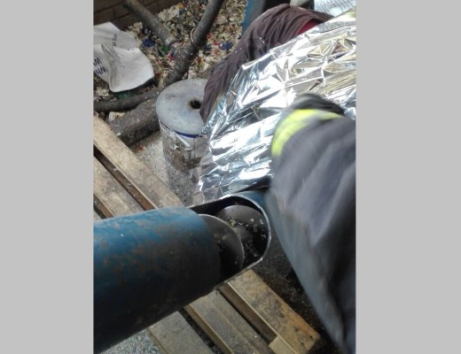 This plastic recycling machine severely injured a man's hand which got stuck inside the machine.  Photo: Krugersdorp Fire Department.