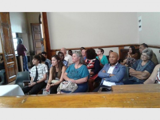 People attended the art exhibition launch.