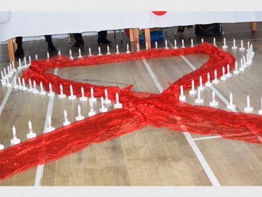 Candles were lit in commemoration of World Aids Day.