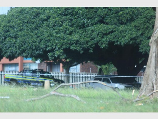 The scene where a man hanged himself last night in Coronation Park, Krugersdorp.