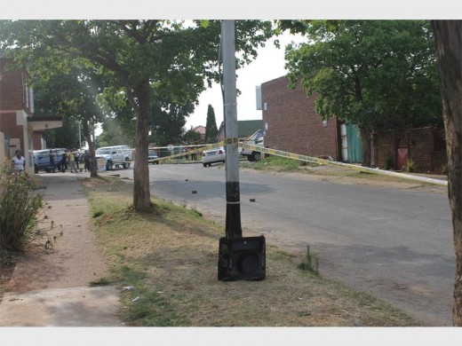 The scene in Lewisham, Krugersdorp where Krugersdorp Police officers chased down a suspect and wounded him with a gunshot. As the suspect fell, one of the pursuing constables approached him and shot him, execution-style. Photo: File photo.