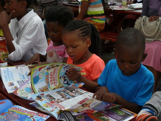 Each child received a fun interactive Spur book.