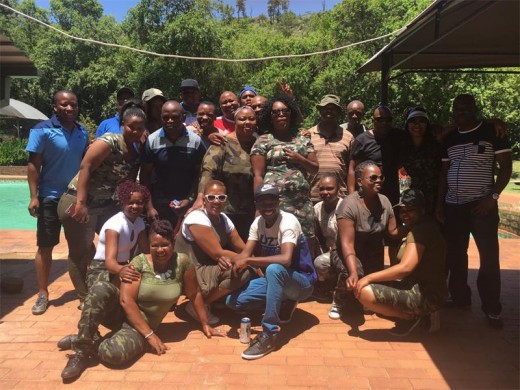 Staff from the Hekpoort Police station at their year-end function.