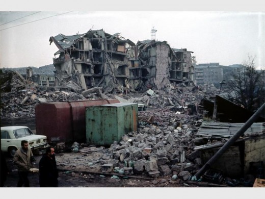 On Wednesday, 7 December 1988 a 6,9 earthquake killed 25 000 people in Armenia.  Photo: Split.