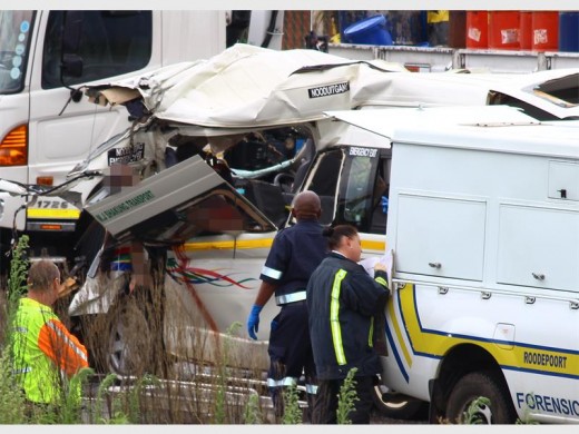 The body of a man was placed onto the bent taxi door after he was declared dead by paramedics.