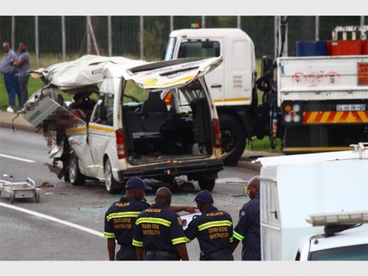 Four Crime Scene Investigators reconstructed the scene to determine the cause of the horrific crash on the R24 on Friday, 20 January.