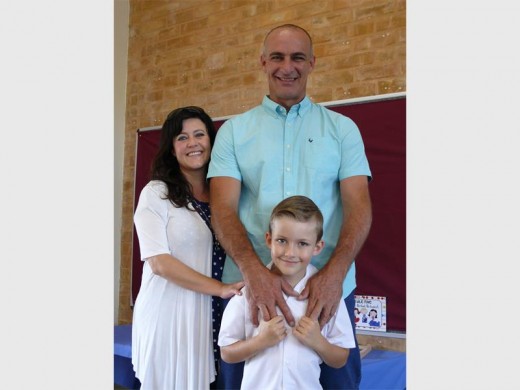 Lorraine and Tyrone Gerber with their little one, Travis.