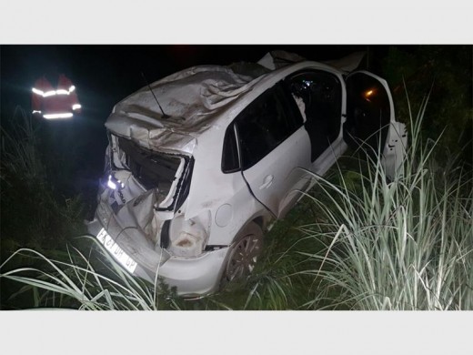 The driver of the vehicle sustained moderate injuries despite the extensive damage to his vehicle.  Photo: Emer-G-Med