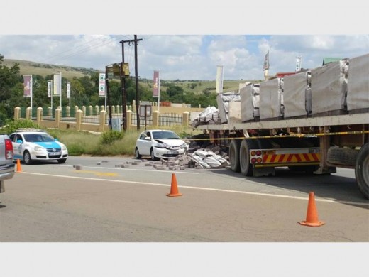 The car collided with a truck on the R24 in Magaliesburg.  Photo: Facebook/ Berg and Cradle.