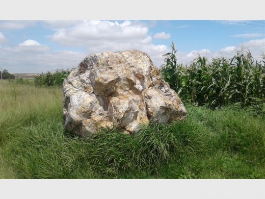 The rock at the heritage site in Swaneville, where the victims' families gather every year for prayer in remembrance of those who were killed in the massacre of 1991.