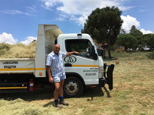 Johan Muller, an employee from Plantwise, is pushing to get the job done as quickly as possible with the utmost efficiency.