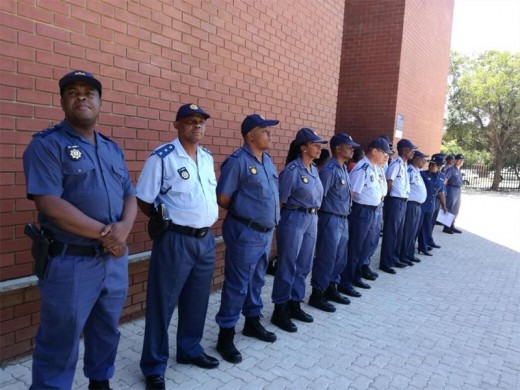 Station commanders from all 13 police stations in the West Rand Cluster stood in front of the new constables and welcomed them to the team. Photo: Krugersdorp Police
