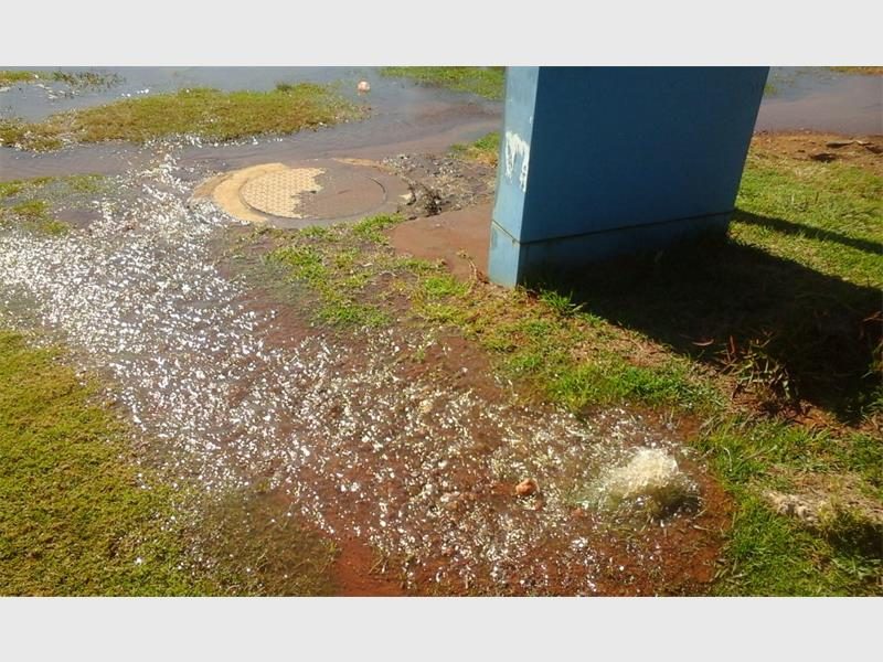 Repair work on a burst pipe in Breauanda was delayed due to unsafe, waterlogged conditions caused by heavy rain, with teams now back on site to complete the job.