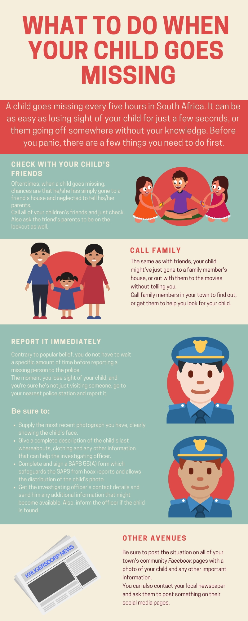 What to do if your child goes missing | Krugersdorp News