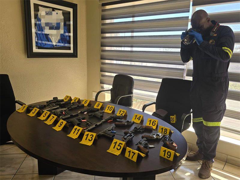 Hundreds of firearms, some linked to cash-in-transit robberies and attempted police killings, have been seized during Operation Buyisa, with a Krugersdorp security company at the centre of the investigation.