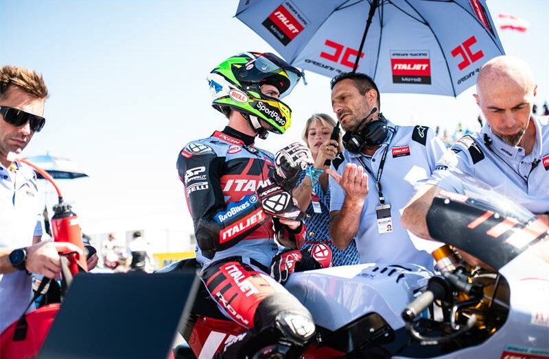 Darryn Binder’s Hungarian MotoGP2 race ended prematurely after a crash, but he remains focused on improving for Barcelona.