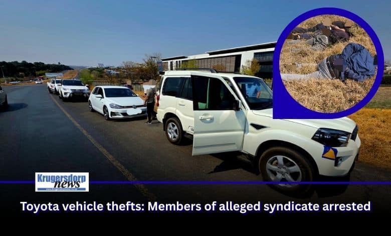West Rand Toyota owners can breathe a sigh of relief as an alleged vehicle theft syndicate was stopped in their tracks.