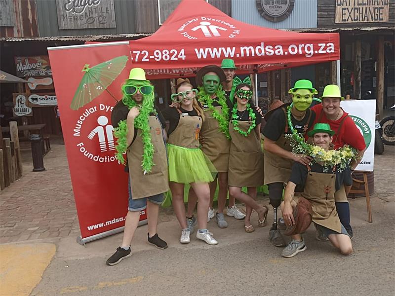 In September, West Village businesses and residents united in green to spotlight muscular dystrophy, a group of neuromuscular disorders affecting thousands in South Africa.