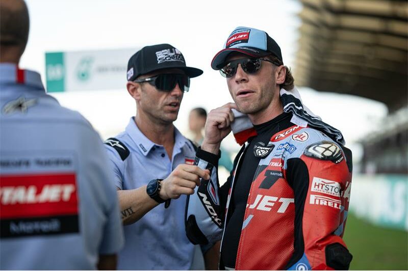 South African rider Darryn Binder’s race ended prematurely at the Petronas Sepang International Circuit.