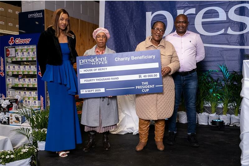 This year’s President Hyper Charity Golf Day made a significant impact, with Angels Home Based Care and House of Mercy receiving a combined total of nearly R100 000 in support.