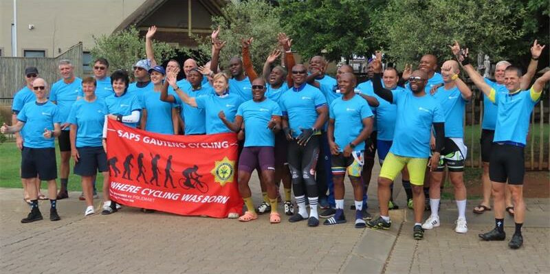 Members of the SAPS traded their uniforms for cycling gear as they competed in the Cradle of Humankind.