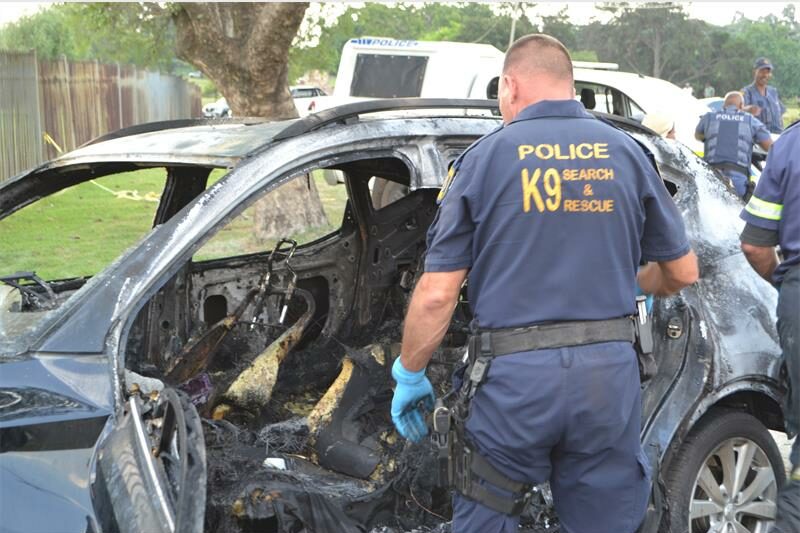 After the vehicle fire at Coronation Park, police confirmed a gas bottle was found in the car; however, its role in the incident remains uncertain.