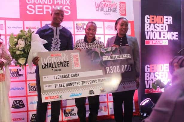Glenrose Xaba has powered through yet another record-breaking season, sweeping all five SPAR Women’s Challenge races in 2025 and walking away with R515 000 in prize money.