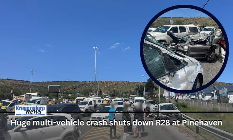 Chaos erupted on the R28 on Saturday morning after more than 30 vehicles collided, leaving multiple people injured.