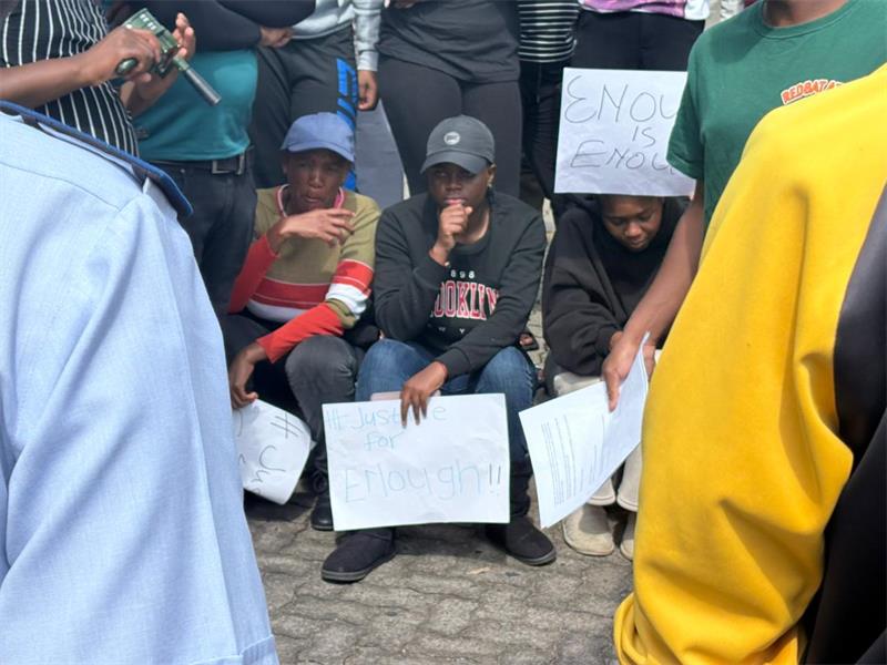 Students and residents took to the streets of Krugersdorp, demanding stronger police action and safer streets in the CBD.