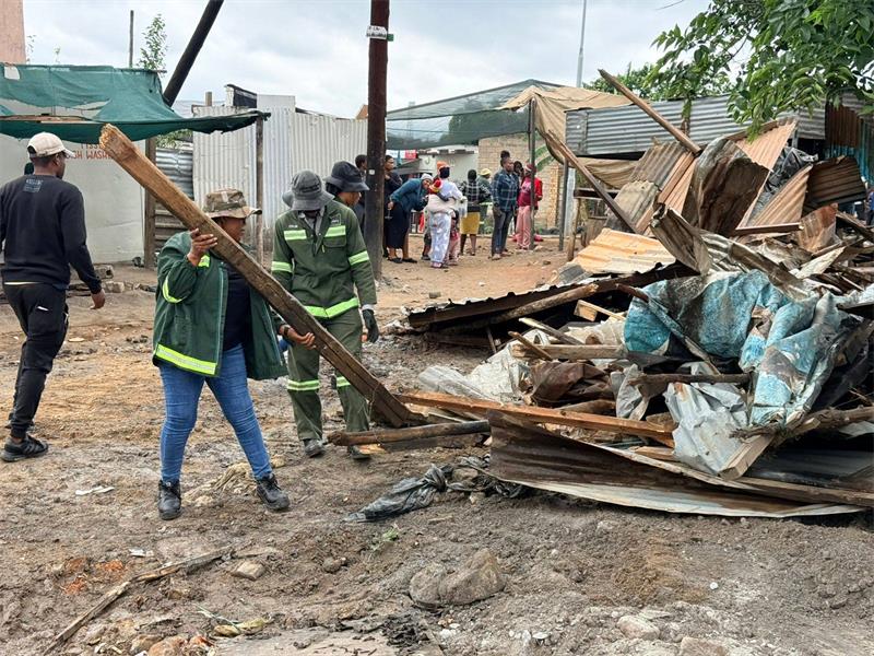 A major clean-up in Munsieville signals Mogale’s tougher stance on illegal structures and unsafe trading.