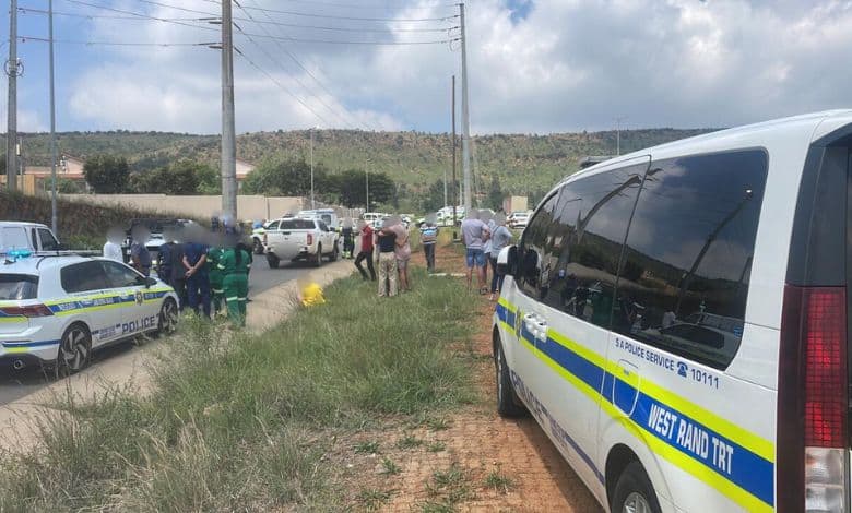Police have cordoned off a section of the R28 service road in Muldersdrift as an active crime scene is being investigated.