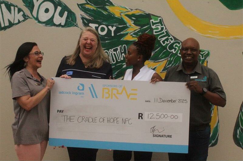 Pharmacy’s R12 500 donation to help women and children of The Cradle