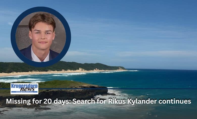 Rescue groups, divers and aerial patrols continue combing the coastline in an urgent bid to locate Rikus Kylander.