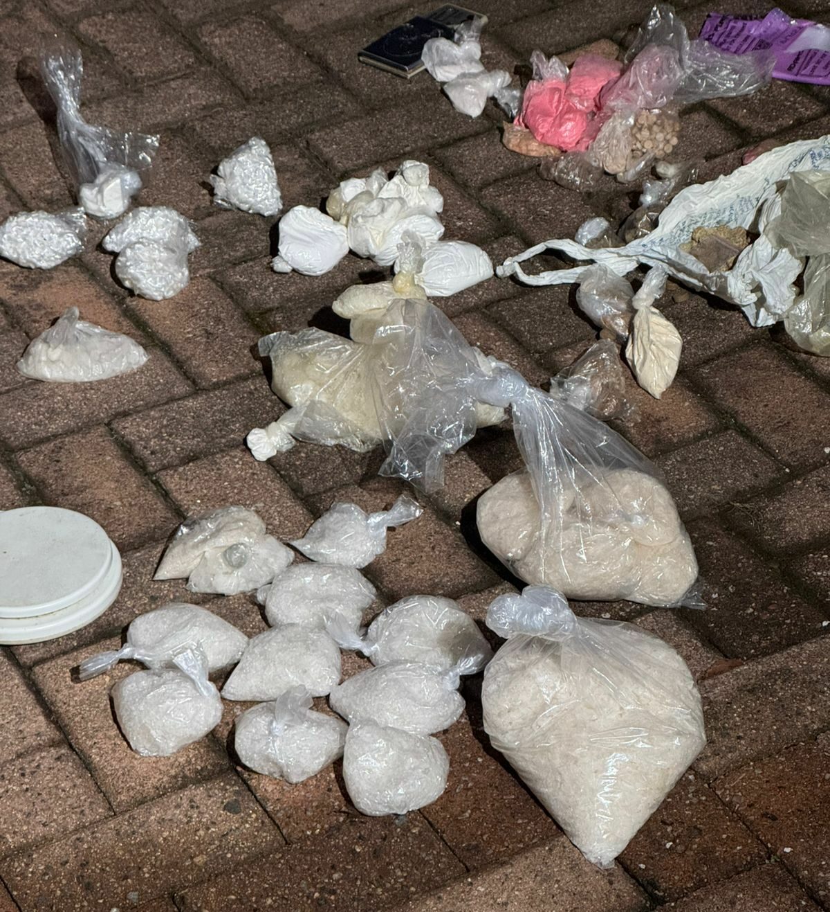 A late-night police operation led to the arrest of two people found with drugs valued at an estimated R1.7m.