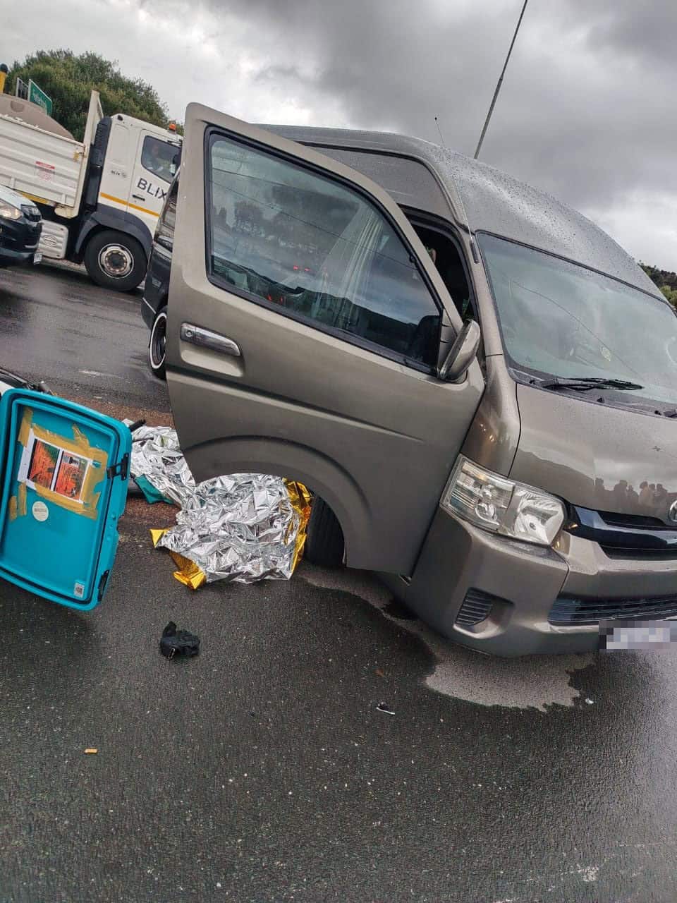 Authorities are investigating a fatal crash between a taxi and a motorcycle delivery driver on the R28 near Silverstar Casino.