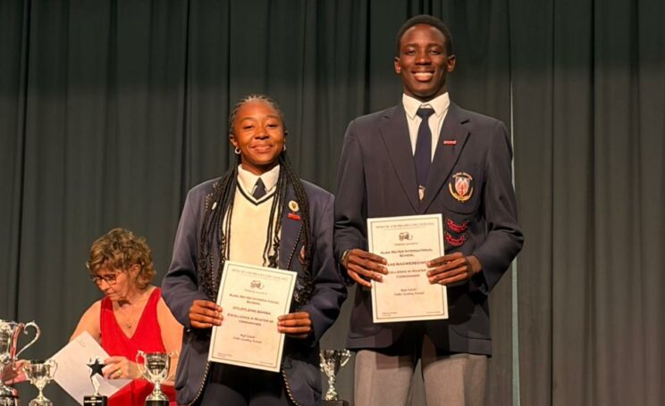 The school’s public speaking season continues to shine as two learners excel at a drama and speech competition.