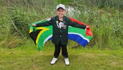 Van ’n ‘hole-in-one’ tot internasionale oorwinnings – die sewejarige Kennie, Luken Meintjes, se gholfreis kry al hoe meer momentum.