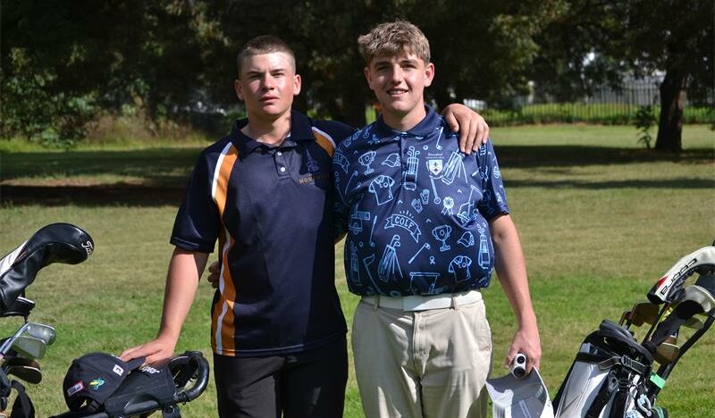 Die Beste in die Weste-reeks en Derby-week tussen Hoërskool Monument en Noordheuwel het regtig vlamgevat toe hul topgholfspelers op Krugersdorp Gholfbaan kragte gemeet het.
