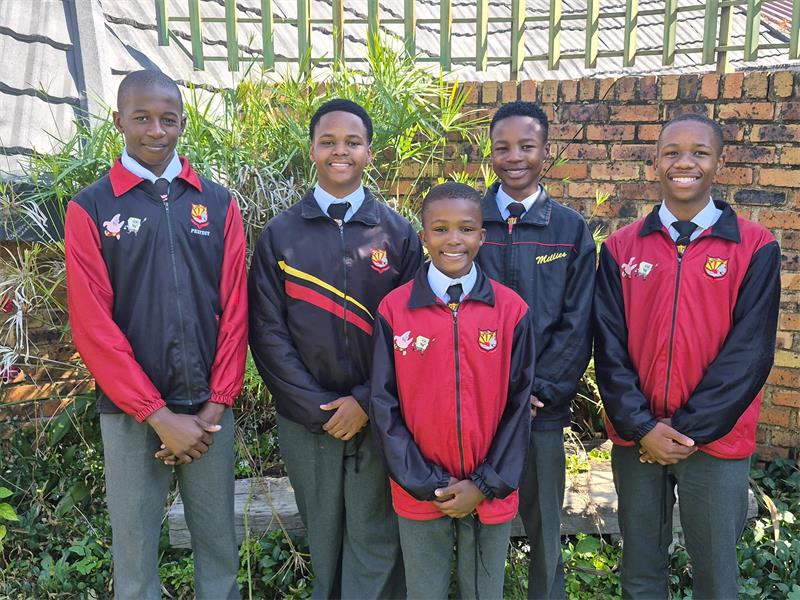 Months of hard work and dedication have paid off for six Millies learners who will proudly represent their school in the Primary Schools Golden Lions teams.