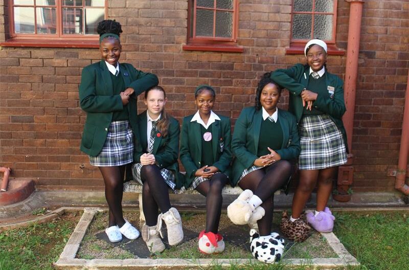 Learners showed their support in a light-hearted way by swapping their school shoes for slippers to help make a difference in the lives of children in need.