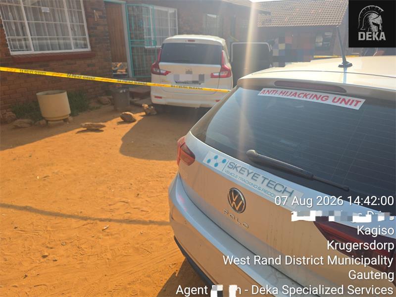 The chase began in Noordheuwel and ended in Kagiso, where police assisted in arresting two suspects and securing a vehicle.